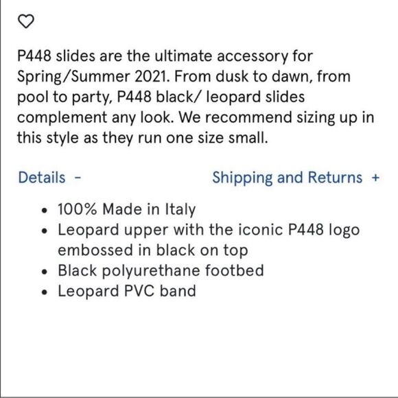 P448 Super Water Resistant Slide Sandal Women 37/6.5-7 Contoured Footbed Leopard - Picture 8 of 10